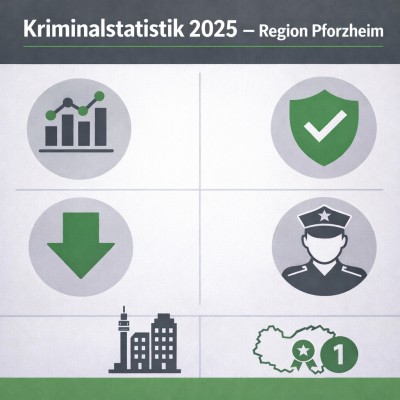 Kriminalstatistik 2025: Region Pforzheim landesweit am sichersten